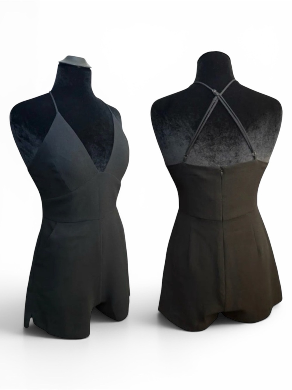 Y2K BCBG Black Romper
